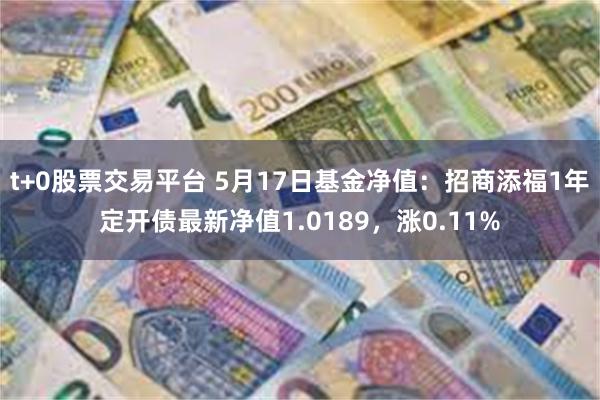 t+0股票交易平台 5月17日基金净值：招商添福1年定开债最新净值1.0189，涨0.11%