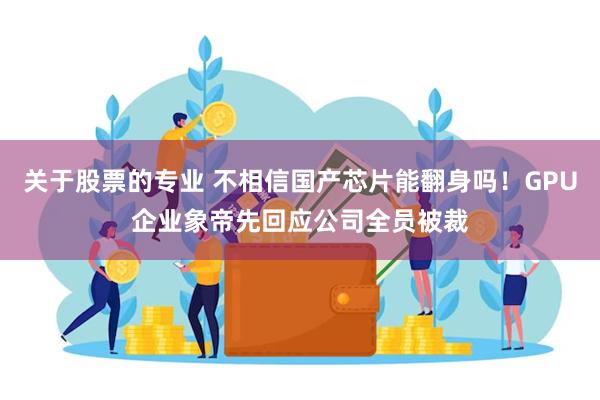 关于股票的专业 不相信国产芯片能翻身吗！GPU企业象帝先回应公司全员被裁