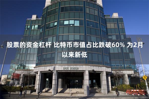 股票的资金杠杆 比特币市值占比跌破60% 为2月以来新低